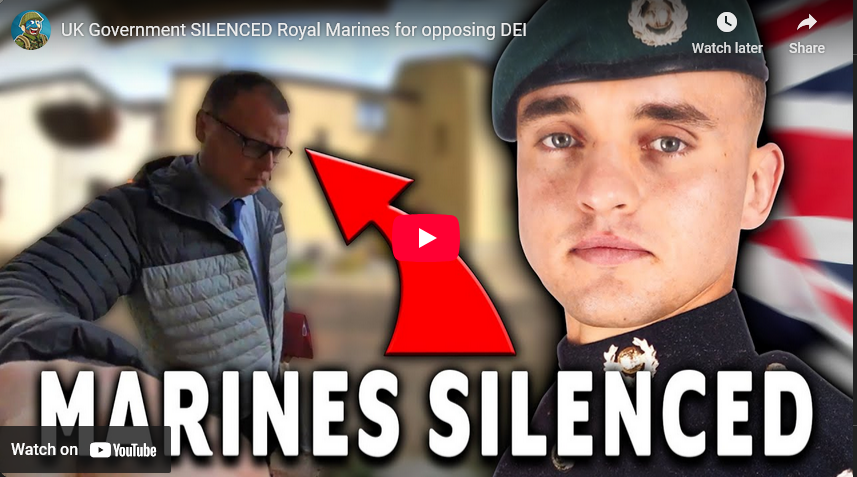 Impressive man UK Government SILENCED Royal Marines for opposing DEI