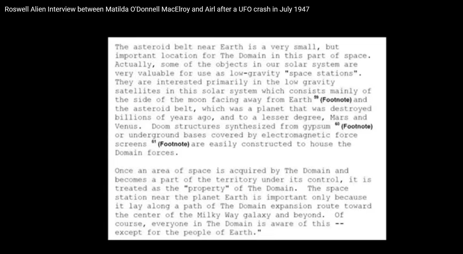 NINE reveals Roswell Crash 1947